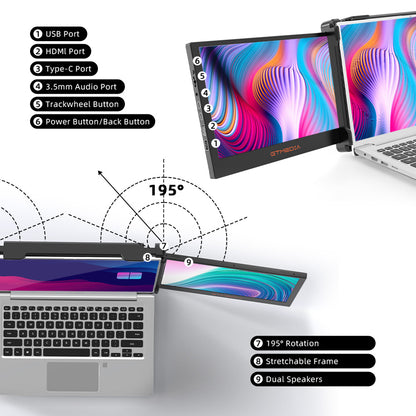 Mate X Triple Screen 11.6'' Laptop Screen Extender