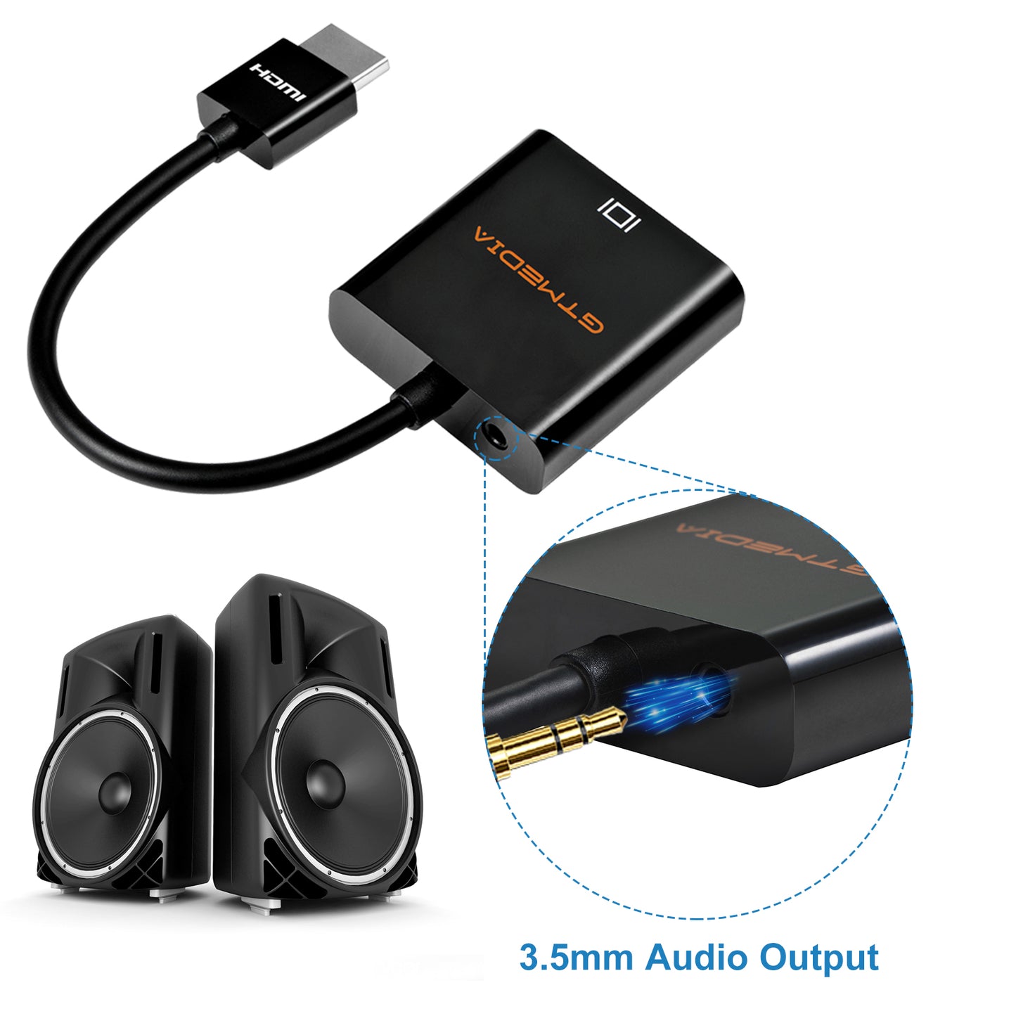 GVH01 HDMI TO VGA Converter with Audio (FREE SHIPPING)