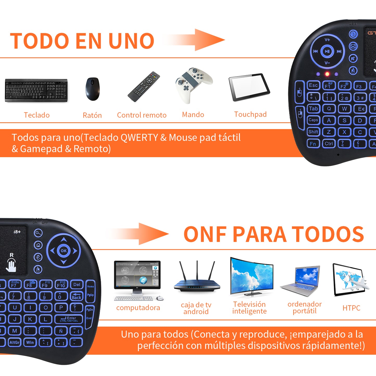 i8+ Keyboard - Spanish (FREE SHIPPING)