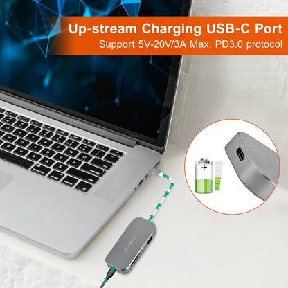 GC618 USB-C Multifunction HUB/USB3.1 C/M TO HDMI+2USB3.0+SD+TF+PD (FREE SHIPPING)