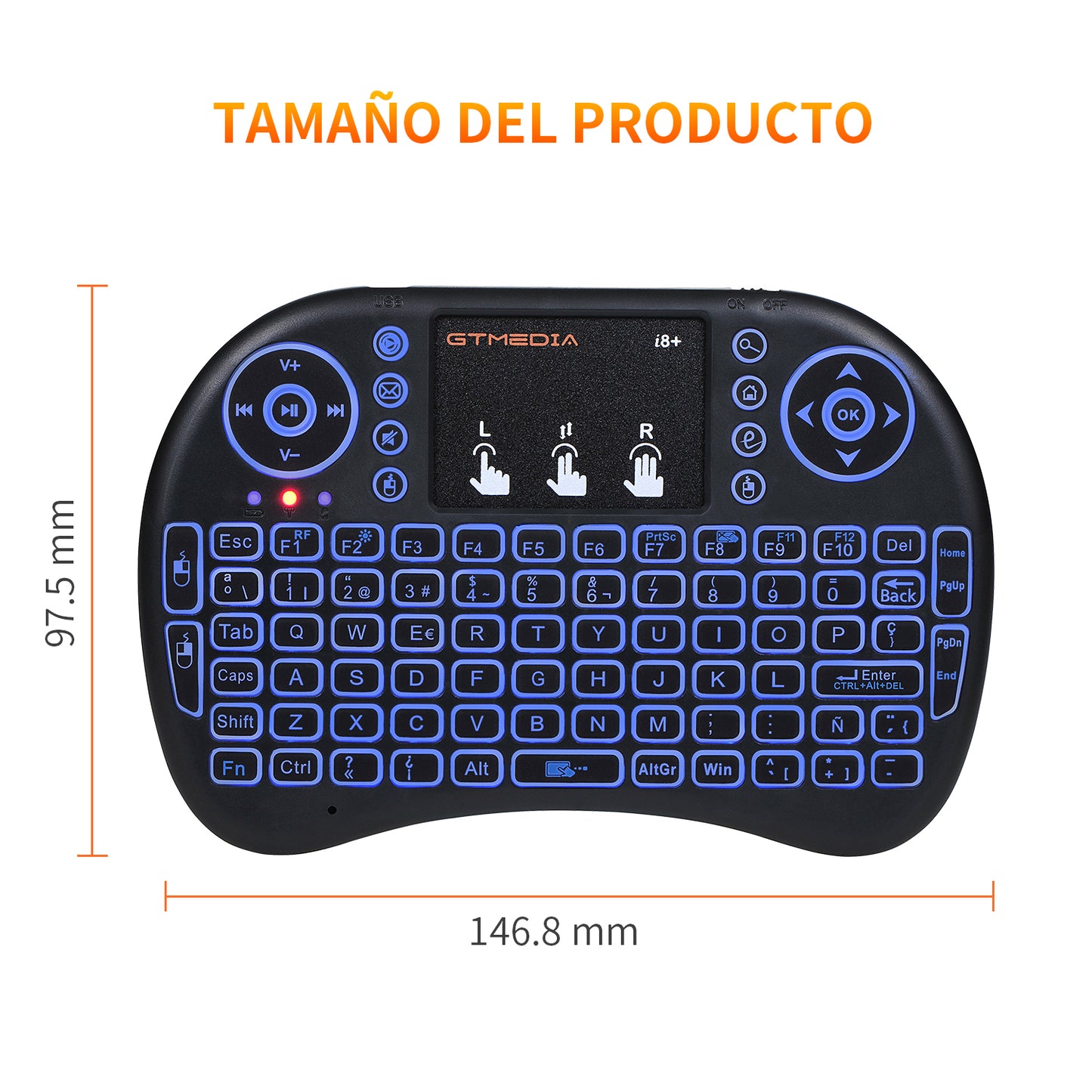 i8+ Keyboard - Spanish (FREE SHIPPING)